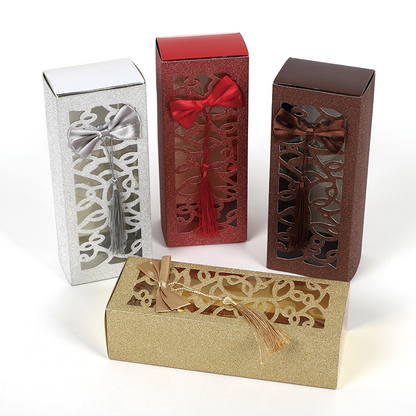 HAOXUAN Cut-out tassel box  Chocolate packaging box, candy box, hollowed out packaging paper box