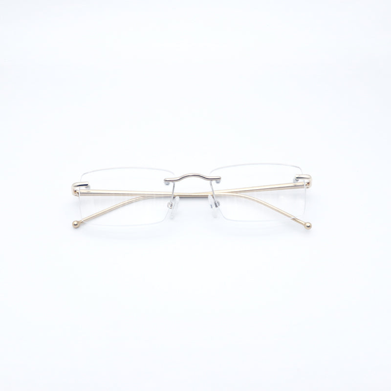 HONGSHENG Presbyopia anti-blue light men's new stylish rimless design ultra-light 2312  Fashion HD