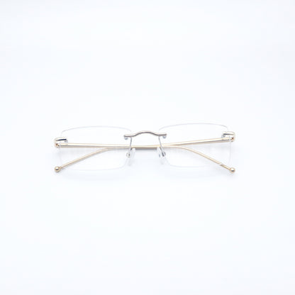 HONGSHENG Presbyopia anti-blue light men's new stylish rimless design ultra-light 2312  Fashion HD