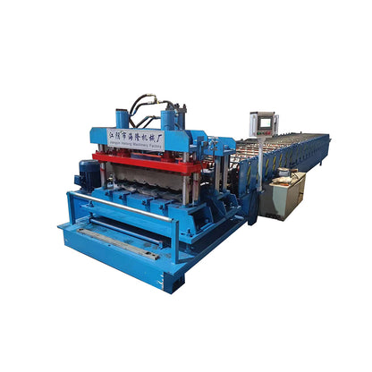 HAILONG Color steel tile unit  CNC Tin Tile Machine Automatic Bamboo Tile Equipment Double-layer Glazed Tile Press Machine