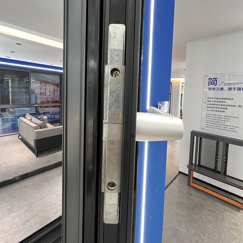 ZHONGPEI Aluminum alloy system window 80 series opening inside  Customized broken bridge aluminum alloy doors and windows, horizontally opened soundproof glass windows