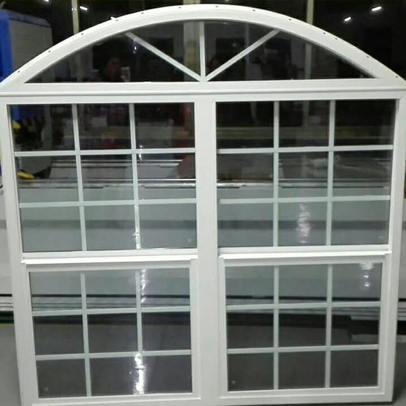 NUOMEINUO PVC single hung window RMSH82  Retro iron windows, interior attic decoration, arched windows