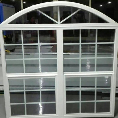 NUOMEINUO PVC single hung window RMSH82  Retro iron windows, interior attic decoration, arched windows