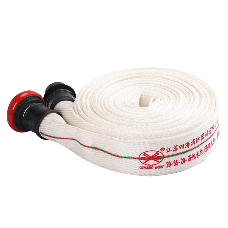 SIHAI Fire hose 20-65-25  Weave canvas pipe high temperature fire hose with valve