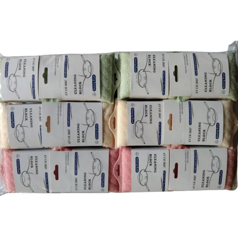 YUEXIN Cleaning block for non-stick cookware (Cleaning block) Natural plant fiber dishwashing sponge Kitchen cleaning sponge block Magic Eraser household brushing dishes Double-sided that thicker non-stick dishwashing sponge