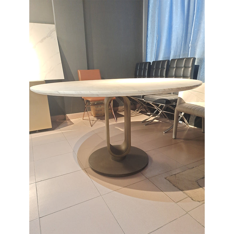 DINGCHUANG Dining table TC-8510/size: ¢900*750  Italian minimalist rock table, creative designer dining table