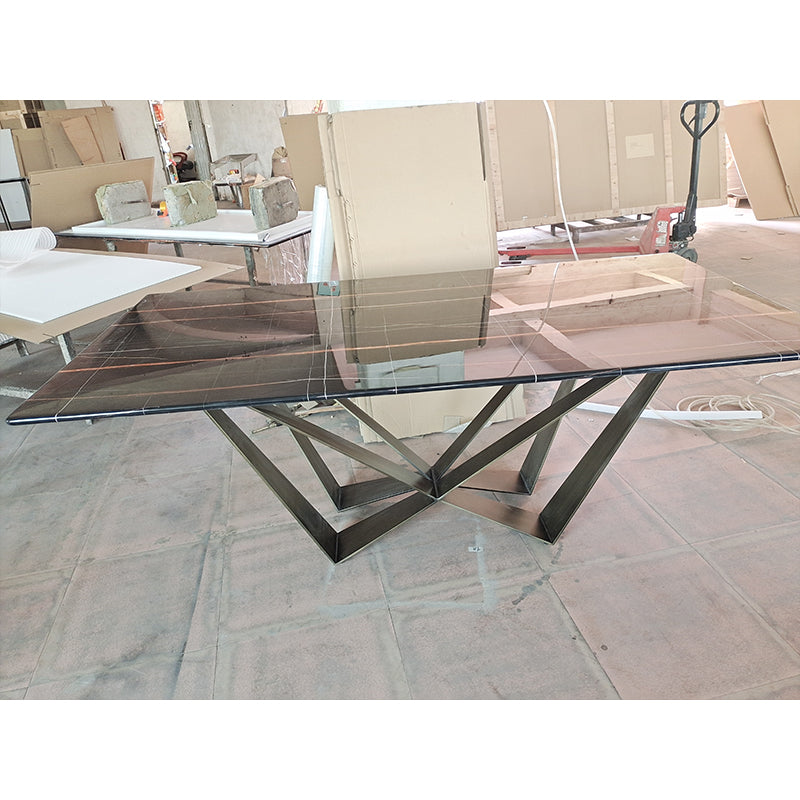 DINGCHUANG Dining table TC-8225/size: 2200*1100*760  Italian minimalist rock table, creative designer dining table