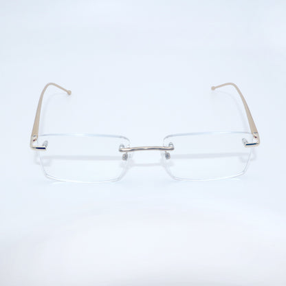 HONGSHENG Presbyopia anti-blue light men's new stylish rimless design ultra-light 2312  Fashion HD