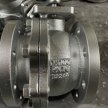 YONGYUAN Din-pn16 German Standard Cast Iron Floating Flanged Ball Valve 1/2''-12''  High temperature ball valve Corrosion-resistant flange butterfly valve