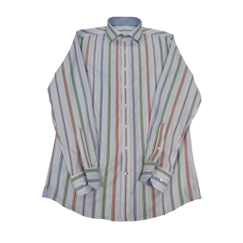 CHENJI Cotton colorful striped shirt