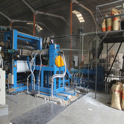 KEYING PVC film/sheet 3 Roll Calender Line  Precision hydraulic cutting machine for non-woven fabric production line,