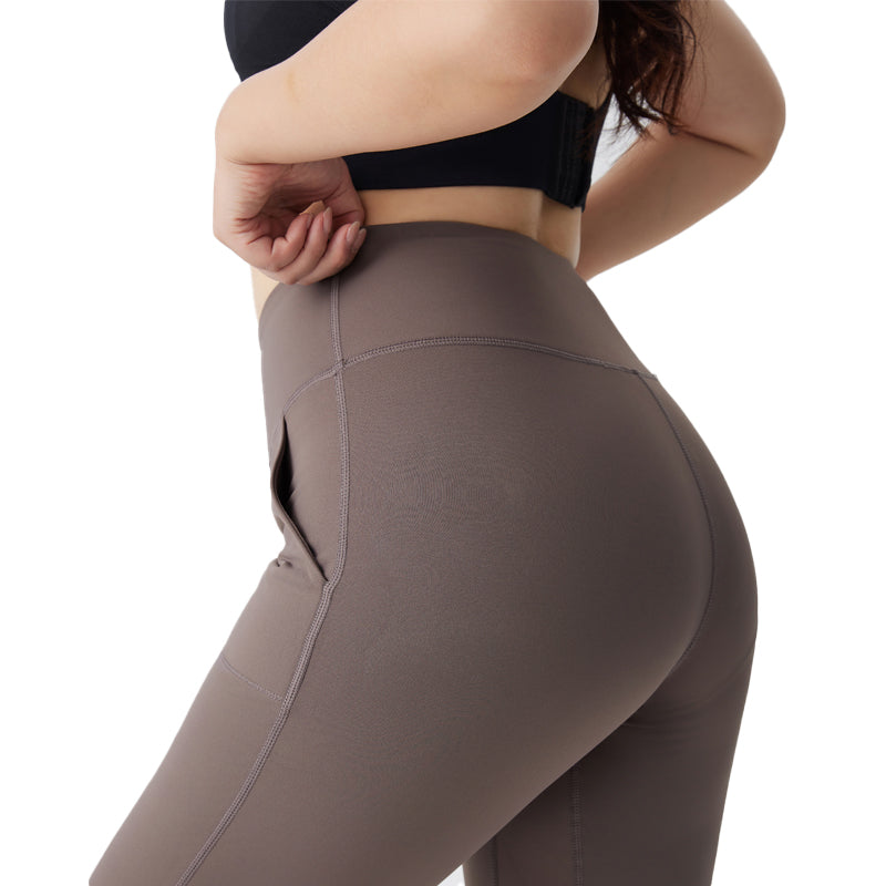 JUHUI Korean Solid Color Plus Size Yoga Pants  Sports high-waisted fitness pants sports quick drying breathable