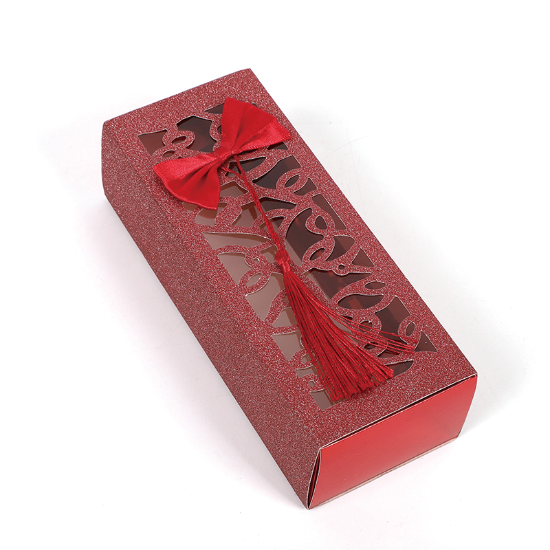 HAOXUAN Cut-out tassel box  Chocolate packaging box, candy box, hollowed out packaging paper box