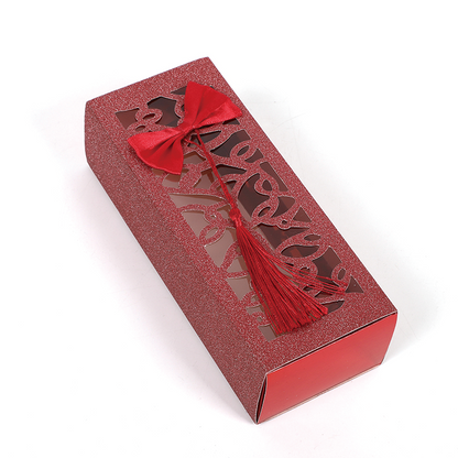 HAOXUAN Cut-out tassel box  Chocolate packaging box, candy box, hollowed out packaging paper box