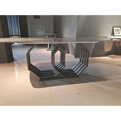 DINGCHUANG Dining table TC-8223/size: 2200*1000*750  Italian minimalist rock table, creative designer dining table