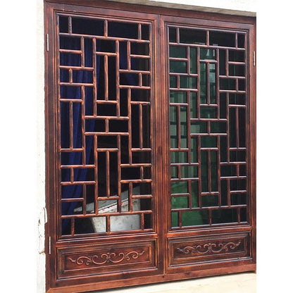 NUOMEINUO Chinese style archaize  window/door	NM70   Customized aluminum window flower, new Chinese style antique aluminum alloy anti-theft mesh decorative grille