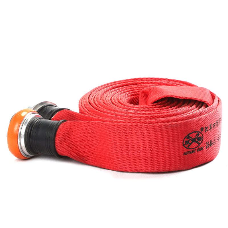 SIHAI Fire hose 20-80-25  Weave canvas pipe high temperature fire hose with valve