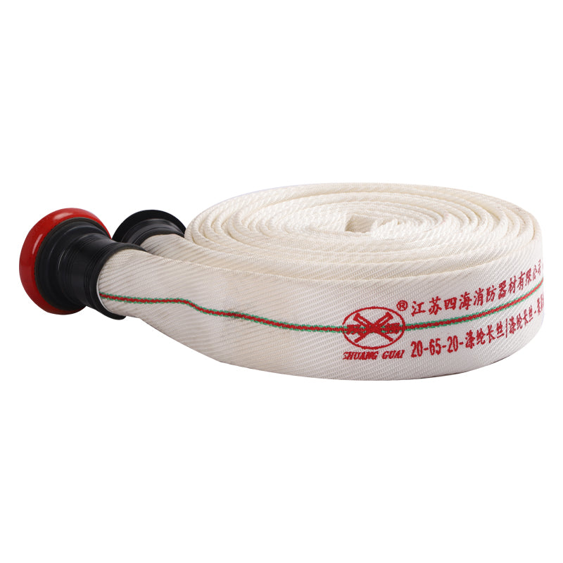 SIHAI Fire hose 20-65-25  Weave canvas pipe high temperature fire hose with valve