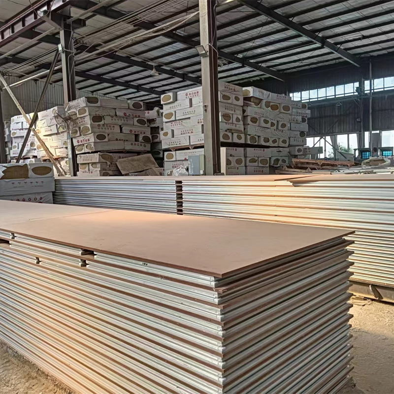 YIJING Double-layer glass magnesia color steel plate Hollow glass magnesium sandwich panel with various specifications of magnesium color steel plate