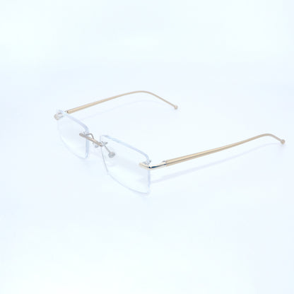 HONGSHENG Presbyopia anti-blue light men's new stylish rimless design ultra-light 2312  Fashion HD