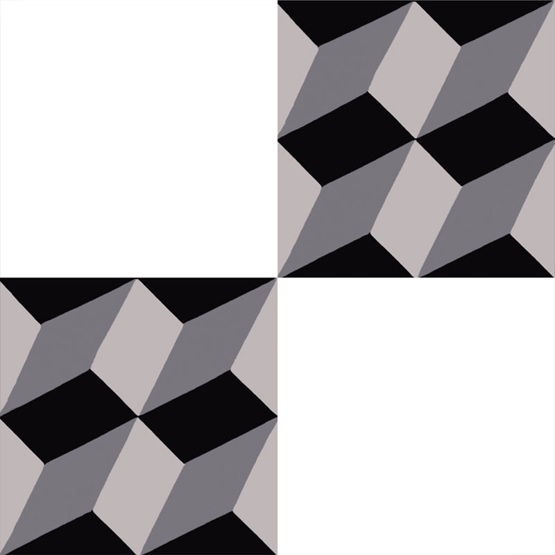 BENJIEMING rock-colored cultured stone 3009-2  Bathroom tile black and white lattice floor tile and wall tile