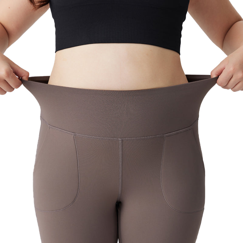 JUHUI Korean Solid Color Plus Size Yoga Pants  Sports high-waisted fitness pants sports quick drying breathable