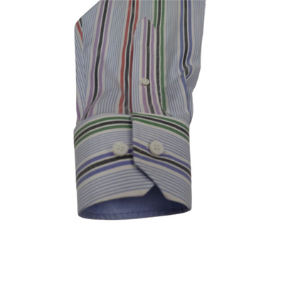 CHENJI Cotton colorful striped shirt