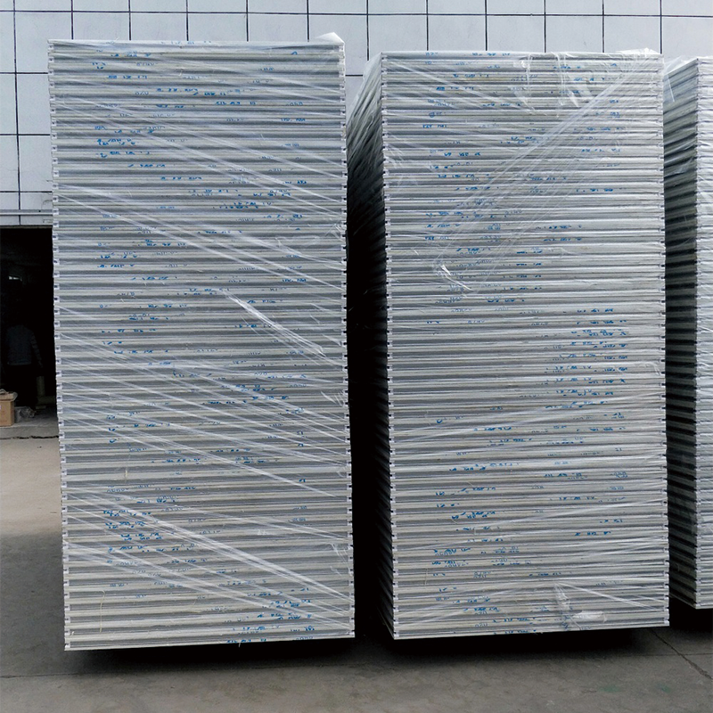 YIJING Single-layer glass magnesium rock wool color steel plate   Magnesium sulfur color steel composite sandwich panel