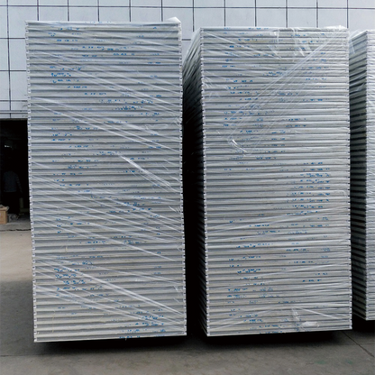 YIJING Single-layer glass magnesium rock wool color steel plate   Magnesium sulfur color steel composite sandwich panel