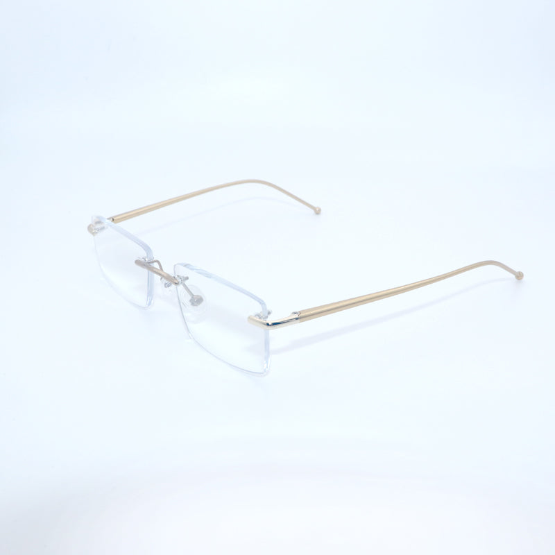 HONGSHENG Presbyopia anti-blue light men's new stylish rimless design ultra-light 2312  Fashion HD