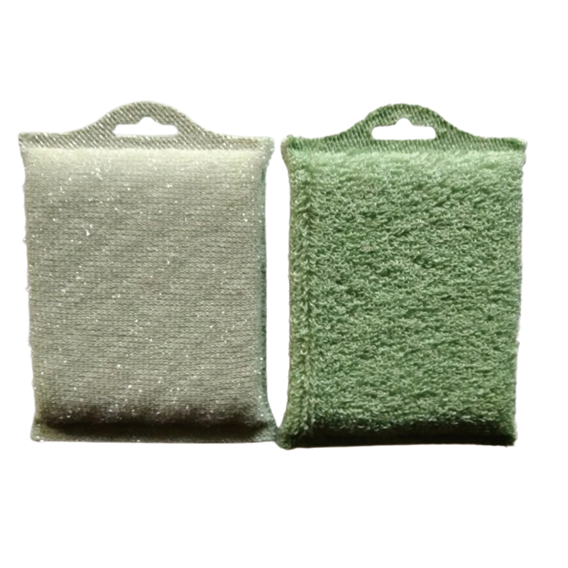 YUEXIN Cleaning block for non-stick cookware (Cleaning block) Natural plant fiber dishwashing sponge Kitchen cleaning sponge block Magic Eraser household brushing dishes Double-sided that thicker non-stick dishwashing sponge