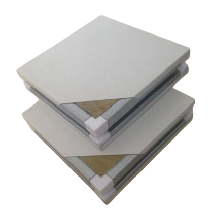 YIJING Handmade pure rock wool color steel plate   Customized rock wool purification board with stainless steel sandwich purification board