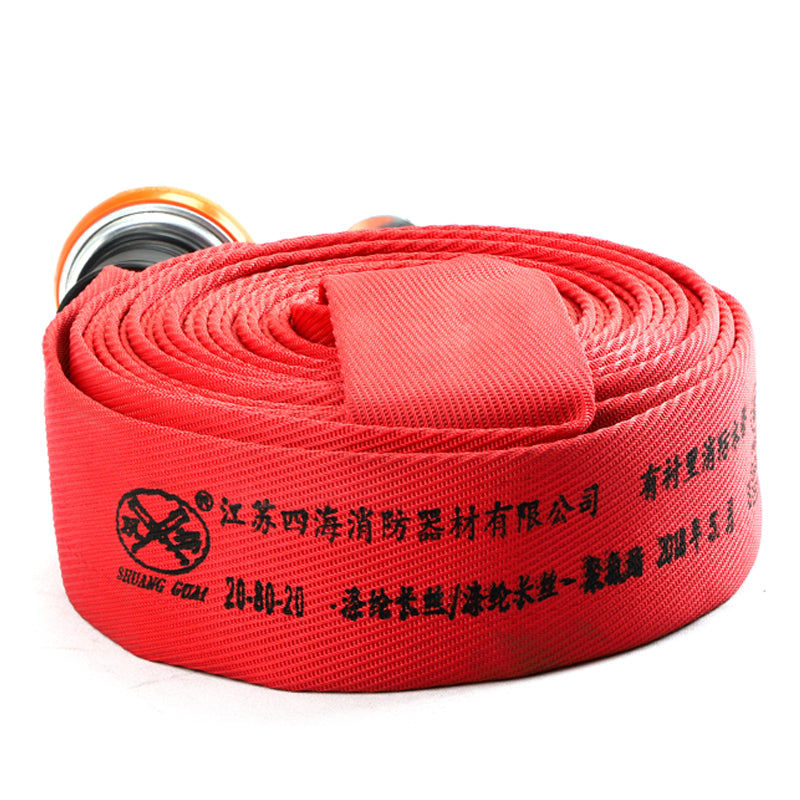 SIHAI Fire hose 20-80-25  Weave canvas pipe high temperature fire hose with valve