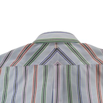 CHENJI Cotton colorful striped shirt