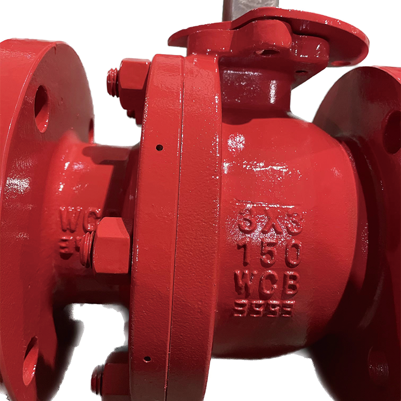 YONGYUAN Carbon Steel Floating Flanged Ball Valve 1''-8'' 150# 300# 600#  Cast steel PTFE lined ball valve Manual PTFE lined ball valve