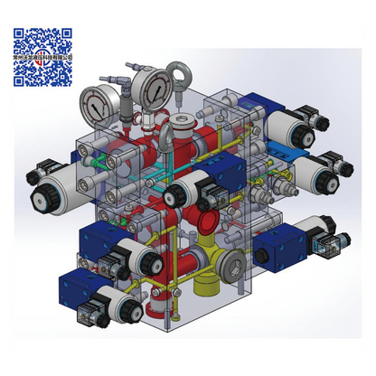 WOLONG Hydraulic manifold   Electromagnetic valve branch assembly, electromagnetic valve group, two position three-way electromagnetic directional valve