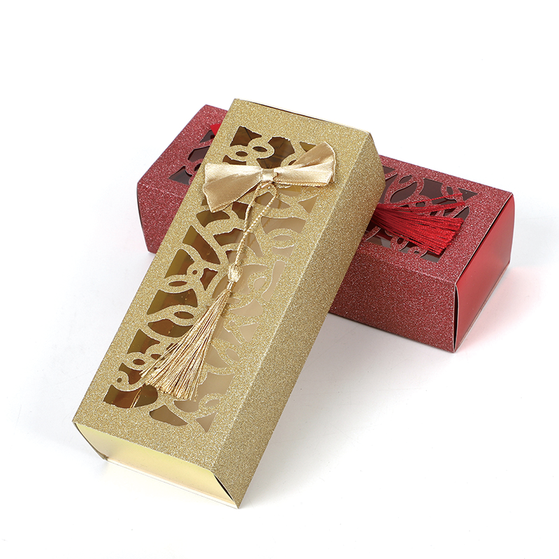 HAOXUAN Cut-out tassel box  Chocolate packaging box, candy box, hollowed out packaging paper box