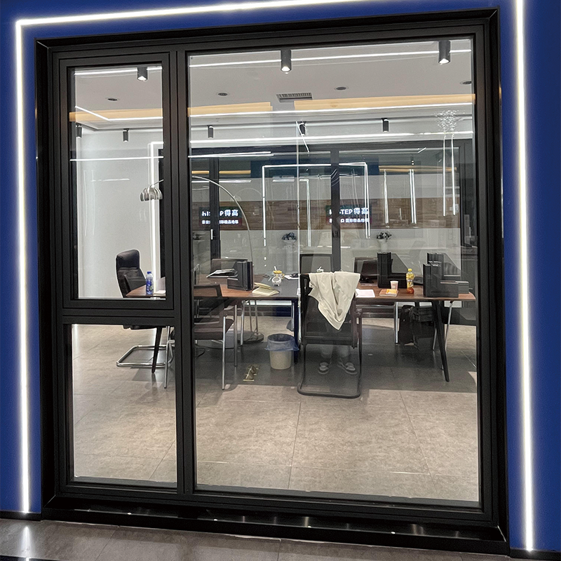 ZHONGPEI Aluminum alloy system window 80 series opening inside  Customized broken bridge aluminum alloy doors and windows, horizontally opened soundproof glass windows