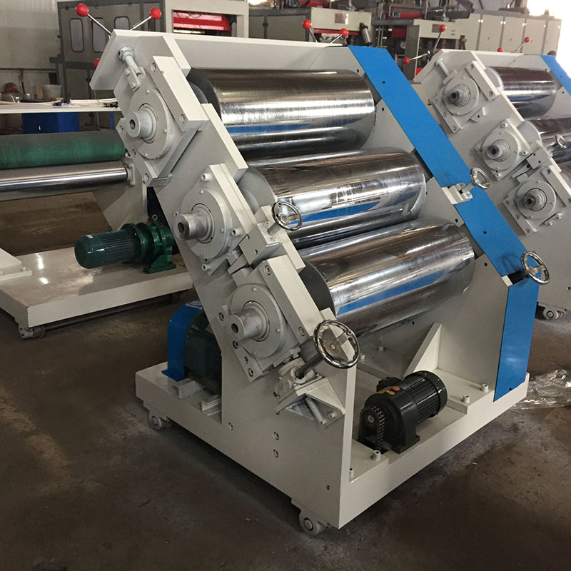 KEYING PVC film/sheet 3 Roll Calender Line  Precision hydraulic cutting machine for non-woven fabric production line,