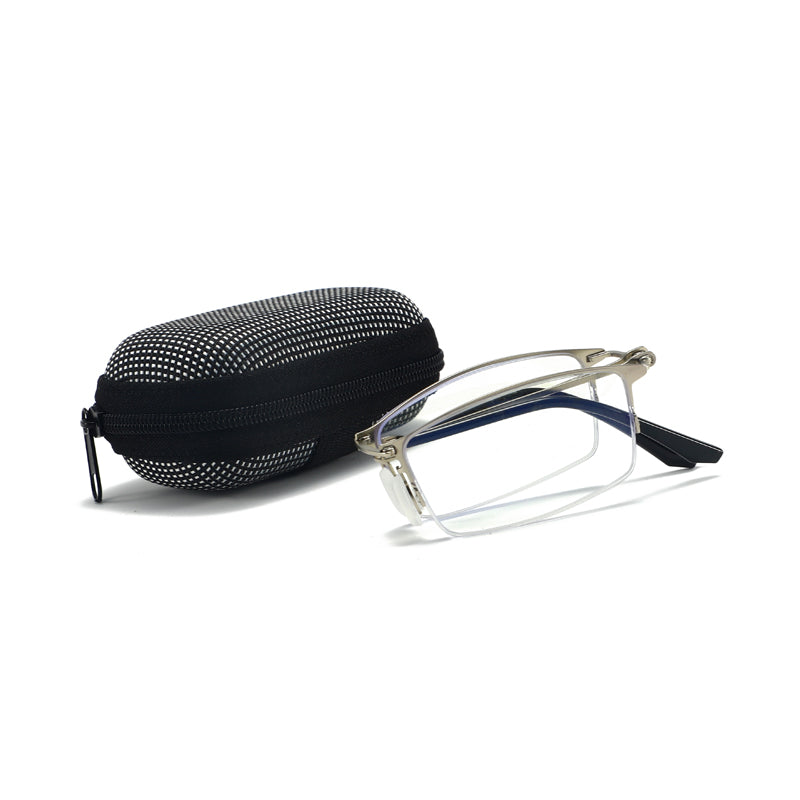 HONGSHENG Presbyopia new folding anti-blue light men and women with the same half frame ultra-light portable 2307  复古