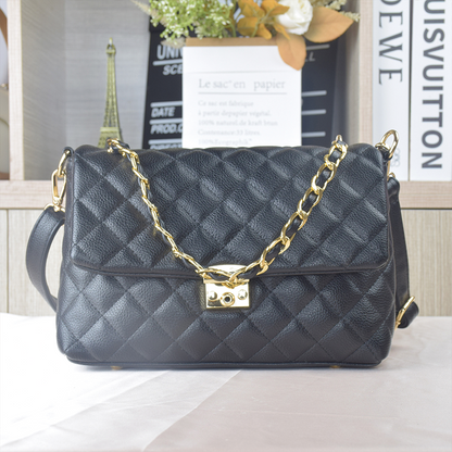 JULIANG Chain small square bag  Lingge Chain Bag Autumn and Winter Small Fragrant Wind Bag Women's New Advanced Feeling Bag