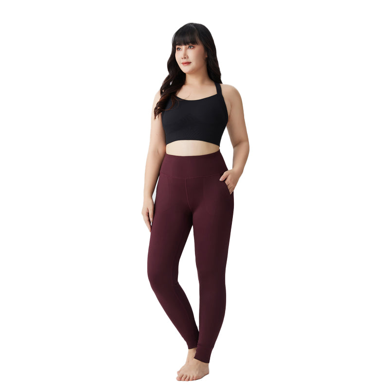 JUHUI Korean Solid Color Plus Size Yoga Pants  Sports high-waisted fitness pants sports quick drying breathable