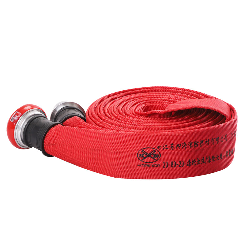 SIHAI Fire hose 20-80-25  Weave canvas pipe high temperature fire hose with valve