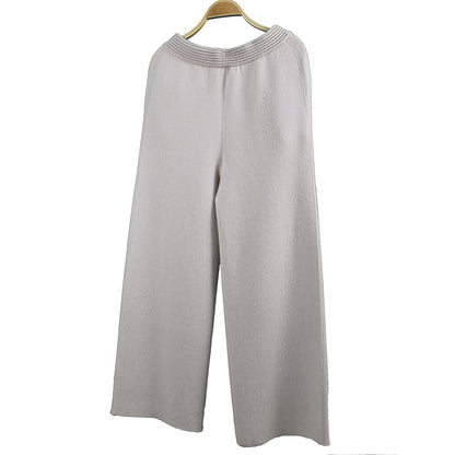 XINCHENG XC-21604 Wide Leg Pants Korean Knitted Wide Leg Pants Slim Loose Floor Sweeping Pants