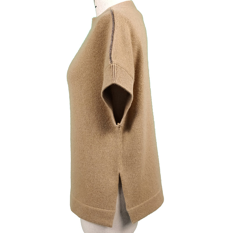 XINCHENG XC569  Short sleeved top women's versatile short sleeved short sleeved wool sweater