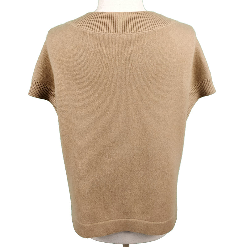 XINCHENG XC569  Short sleeved top women's versatile short sleeved short sleeved wool sweater